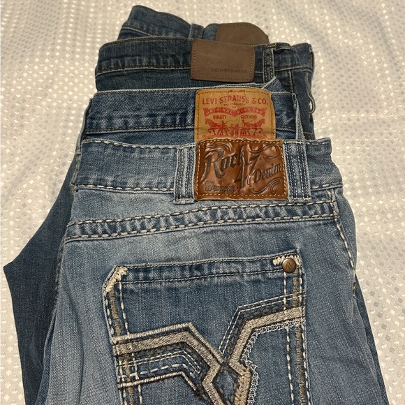 Lot of 4 Various Pairs of Men’s Jeans W36 X L32 - Picture 1 of 14